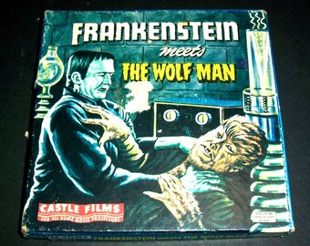 Vintage Frankenstein Vs. Wolf Man 8mm film