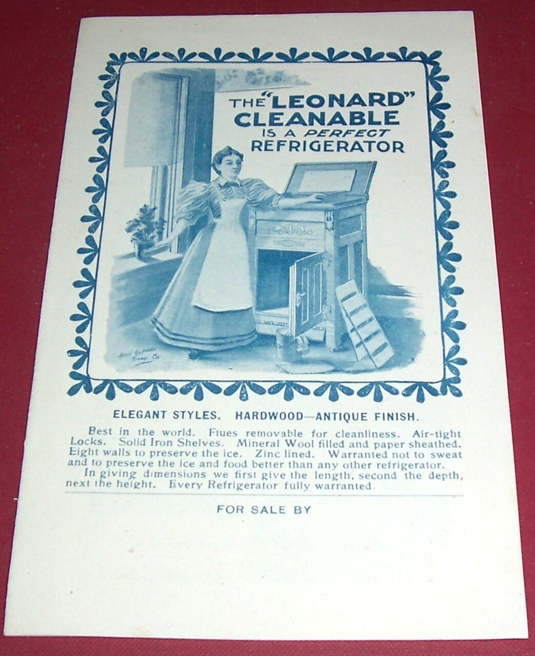leonard cleanable icebox