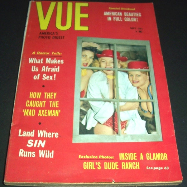 Mature content: September 1959 Vue magazine, pin-ups