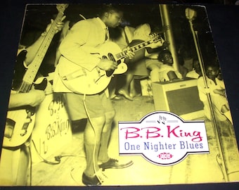 1987 BB King One Nighter Blues LP record