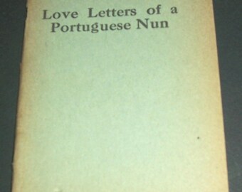 1930s booklet, Love Letters Of A Portuguese Nun