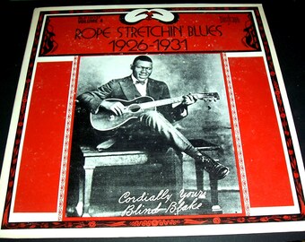 1972 Blind Blake Rope Stretchin Blues LP