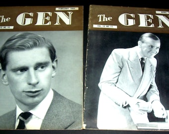 7 vintage 1950s Gen UK magic magazines