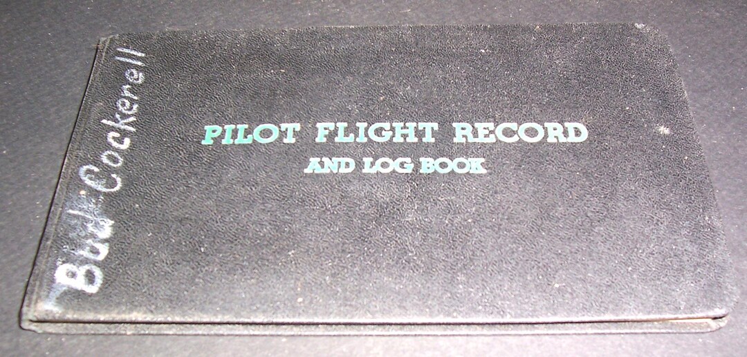 Vintage 1960s Pilot Flight Record/log Book - Etsy