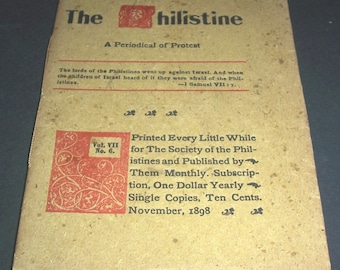 November 1898 Philistine magazine