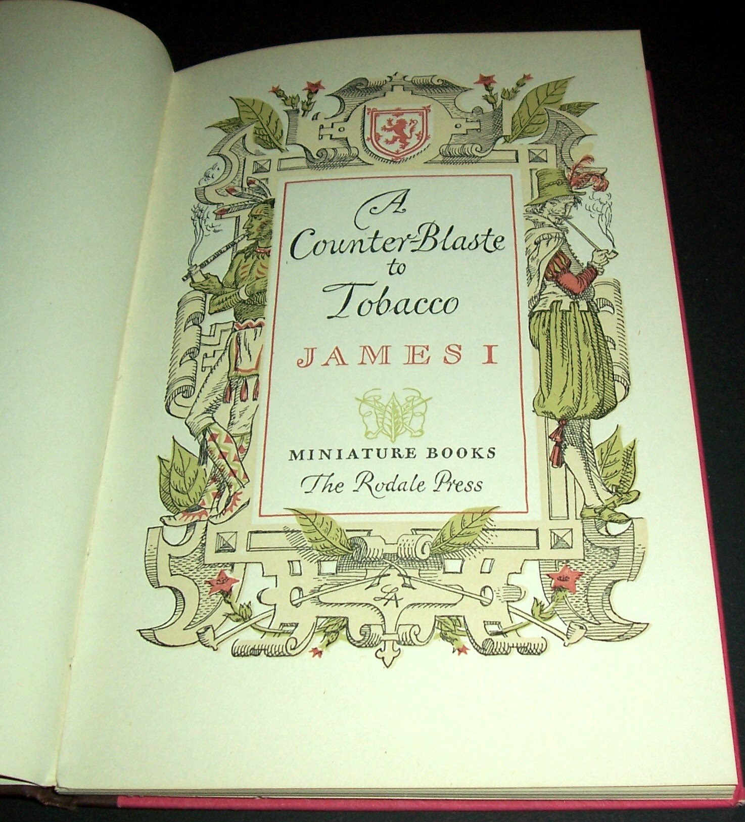1954 book, James I, Counter-blaste To Tobacco