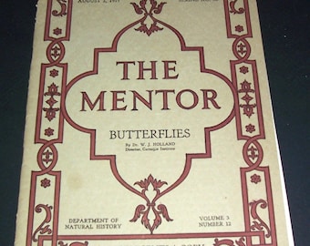August 1915 Mentor magazine, butterflies