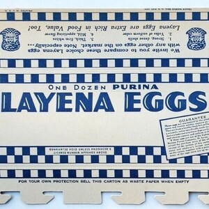 1930s unused Layena eggs carton