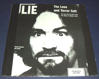 1970 Charles Manson Lie LP record