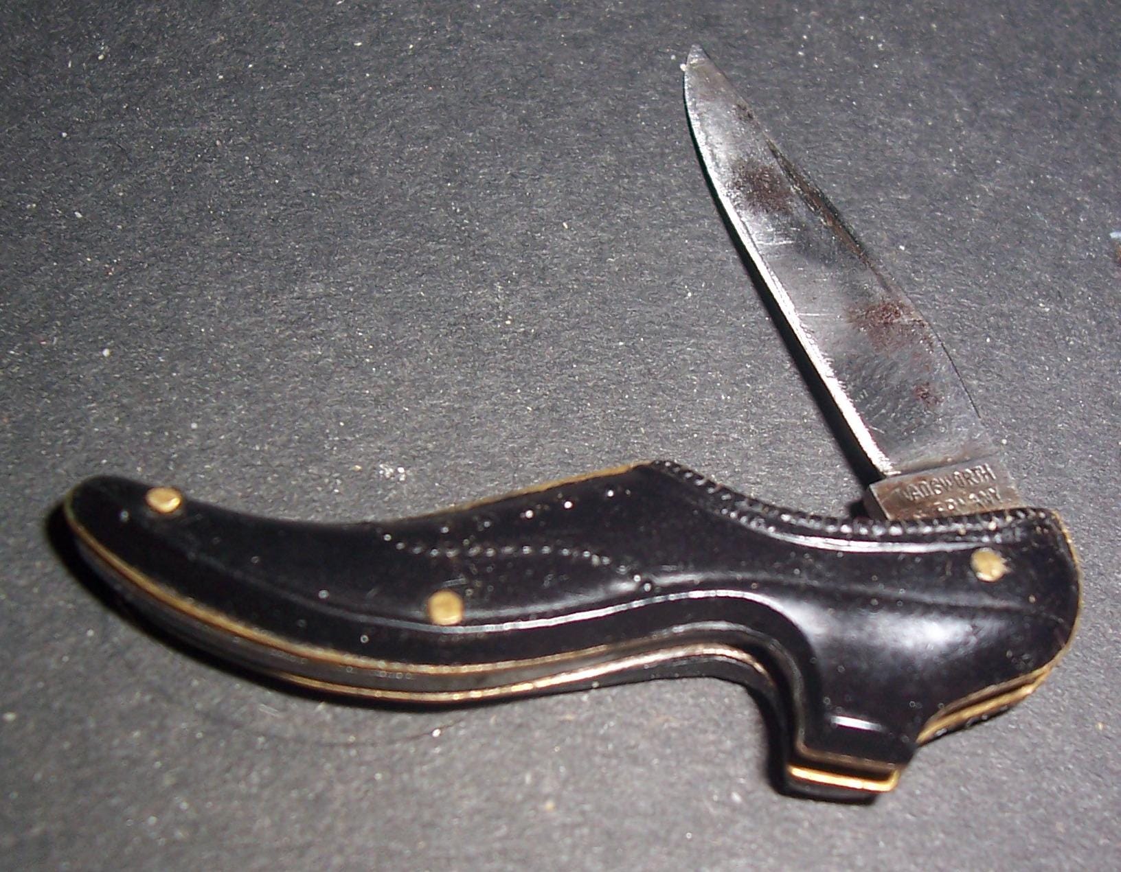 古いドイツ·ゾーリンゲン製折畳ナイフE BRUCKMANN MANNヴィンテージ E Bruckmann Ohligs Solingen Germany Orange Corkscrew Utility Pen