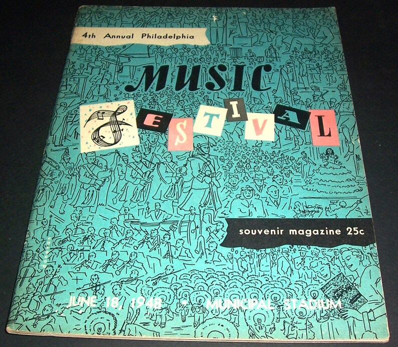 1948 Philadelphia Music Festival program Etsy