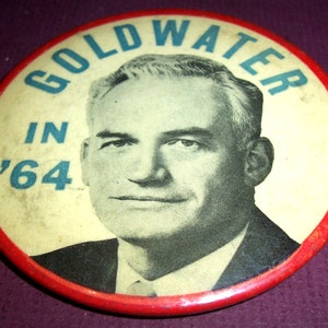 1964 Goldwater button, presidential election