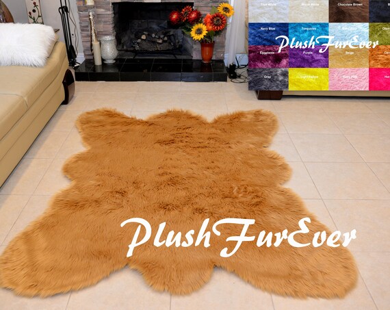 Rugs & Carpets Brown Mountain Coyote Fur Faux Fur Rug 5' x 7' Large Area Rug Wolf Animal Skin Area Rugs Rugs & Carpets Brown Mountain Coyote Fur Faux Fur Rug 5' x 7' Large Area Rug Wolf Animal Skin Area Rugs