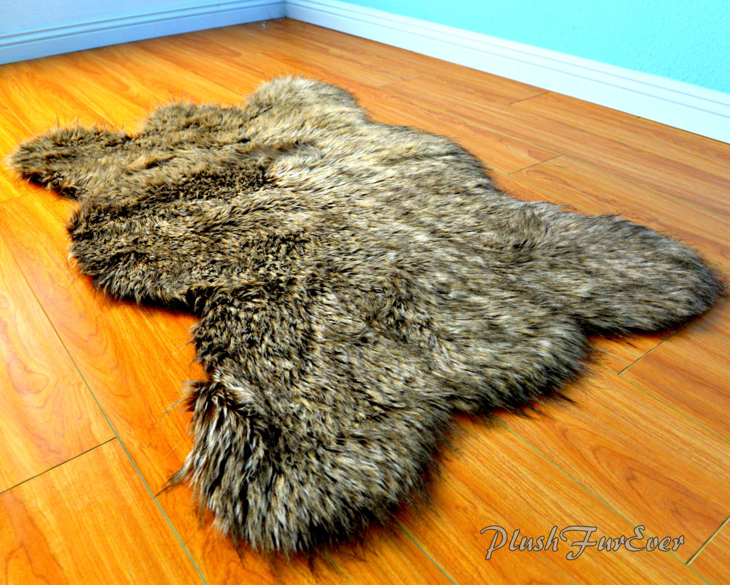 Rugs & Carpets Brown Mountain Coyote Fur Faux Fur Rug 5' x 7' Large Area Rug Wolf Animal Skin Area Rugs Rugs & Carpets Brown Mountain Coyote Fur Faux Fur Rug 5' x 7' Large Area Rug Wolf Animal Skin Area Rugs