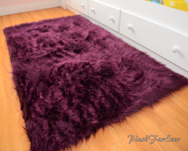 Lavender Area Rug Nursery Luxury Throw Acrylic Polyester