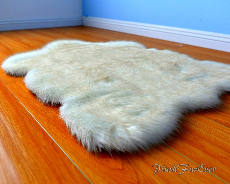 faux bear skin rug for nursery
