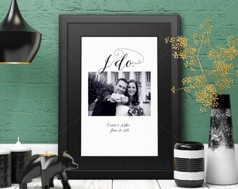 I do Personalized Anniversary Gift Couples Present/Wedding Anniversary/ Wedding Gift/Bridal Shower Gift/ Engagement Gift