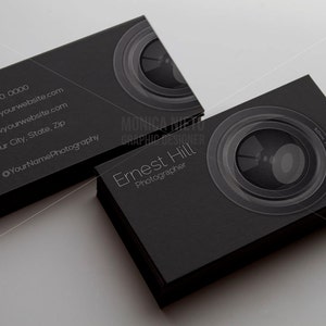 Modello di biglietto da visita per fotografia stampabile/Biglietto da visita per fotografo/Biglietti da studio fotografico