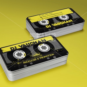Visitekaartjes DJ-producent en promotor / Opnamestudio / Muziekproducent / Dj / Platenwinkel