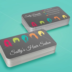 Printable Hair Salon Business Card / Hair Stylist Business Cards/ Hair Dresser Business cards