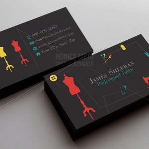 Tailoring Services Business Card/ Tailor Business Cards/ Alteration/ Seamstress Business Card/ Mannequin Fashion Boutique Business Card