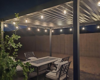 3D Printed String Light Mounts – Mirador Pergola Clips, No Drilling