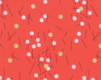 LAST 12 Yard Moda Just Red Spotted in Cayenne 1660-93 designed by Zen Chic