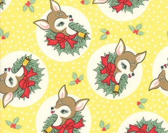 Peppermint Christmas...featuring Deer Christmas by Urban Chiks for Moda Fabrics...pattern designed by Mickey Zimmer