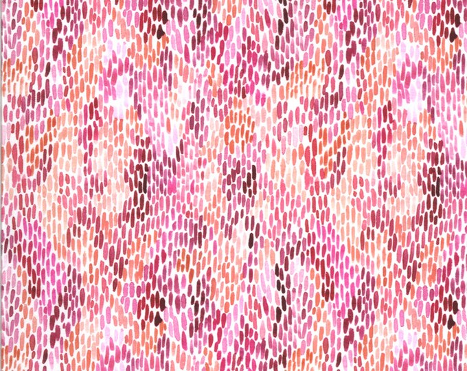 SALE!! 1/2 Yard - Moody Bloom Digital - Fuchsia - Create Joy Project - Laura Muir - Moda - Fabric Yardage - 8448 11D