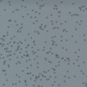 May include: A light blue fabric with a scattered pattern of small black crosses.