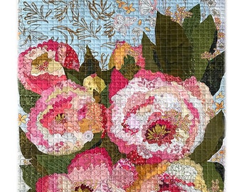 Florology Collage Quilt Pattern - Laura Heine - Fiberworks - LHFW FLOR