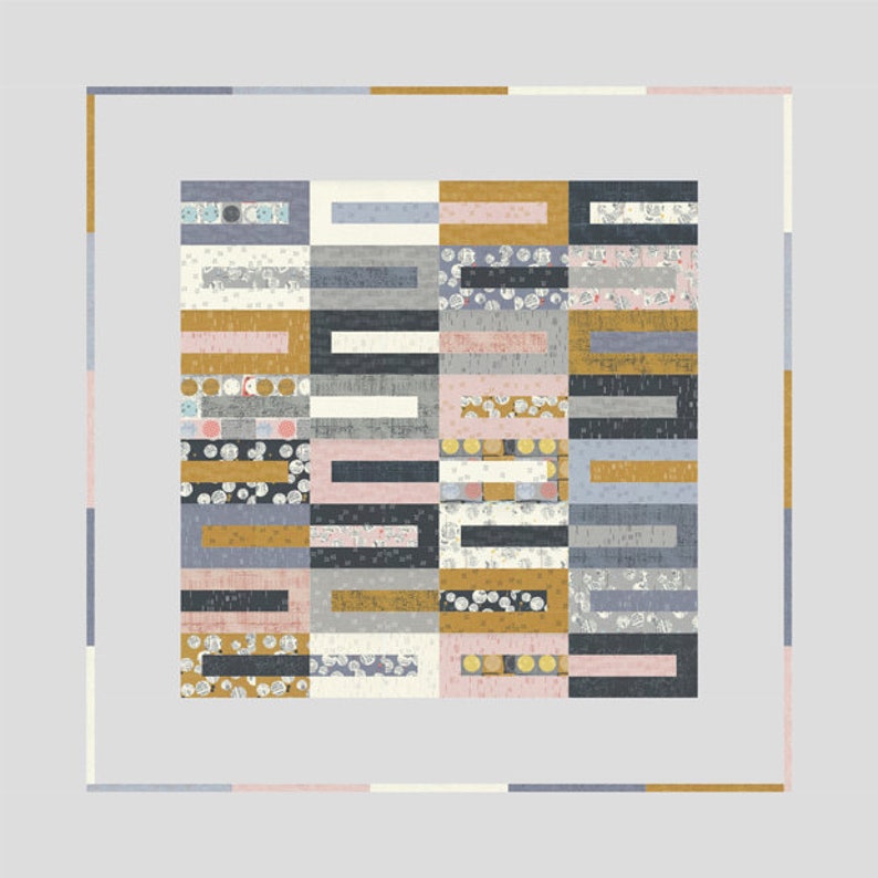 Celestial Stripes Quilt Pattern Zen Chic Brigitte Heitland Etsy