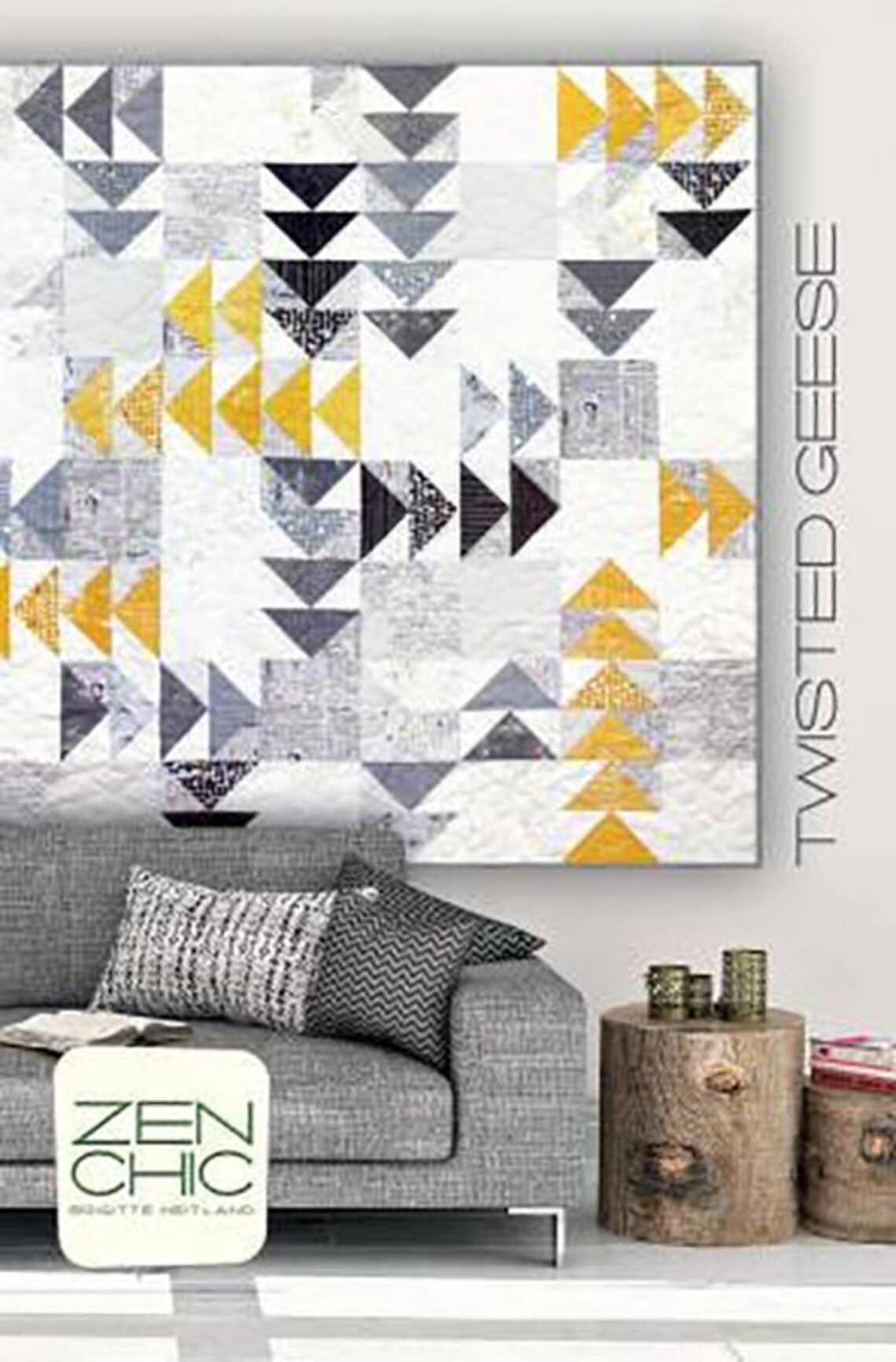 Twisted Geese Quilt Pattern Zen Chic Brigitte Heitland Etsy