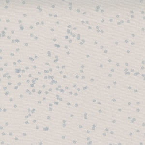 May include: A white fabric with a subtle pattern of small, gray, cross-shaped designs scattered across the surface.