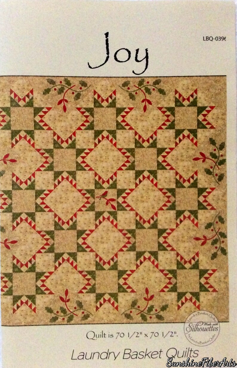 Joy Quilt Pattern Edyta Sitar Laundry Basket Quilts Etsy