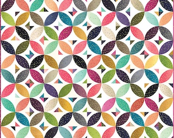 SALE!! Candy Wrapper Quilt Pattern - Moda - V and Co - Vanessa Christenson - VC 1247 - Ombre Confetti Metallic