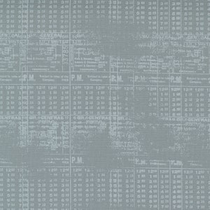 May include: A vintage train timetable with a gray background and white text. The timetable lists departure times for different train lines, including the Central Railroad, with times listed in the afternoon.
