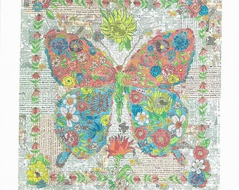 Flowerfly Quilt Pattern - Laura Heine - Fiberworks - LHFW FLOWERFLY