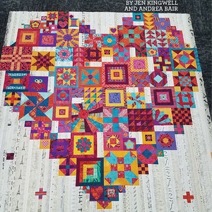 Boho Heart Quilt Pattern - Jen Kingwell - Jen Kingwell Designs - JKD 8588