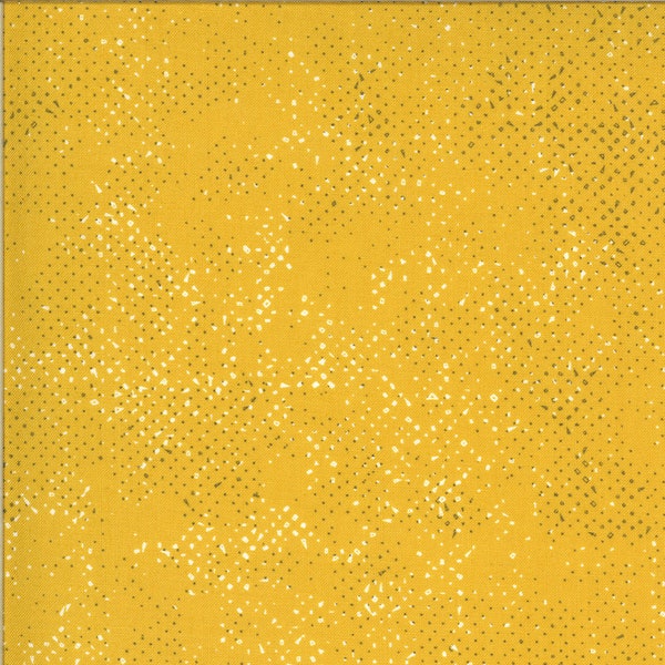 1/2 Yard - Quotation - Spotted - Mustard - Zen Chic - Moda - Fabric Yardage - 1660 136