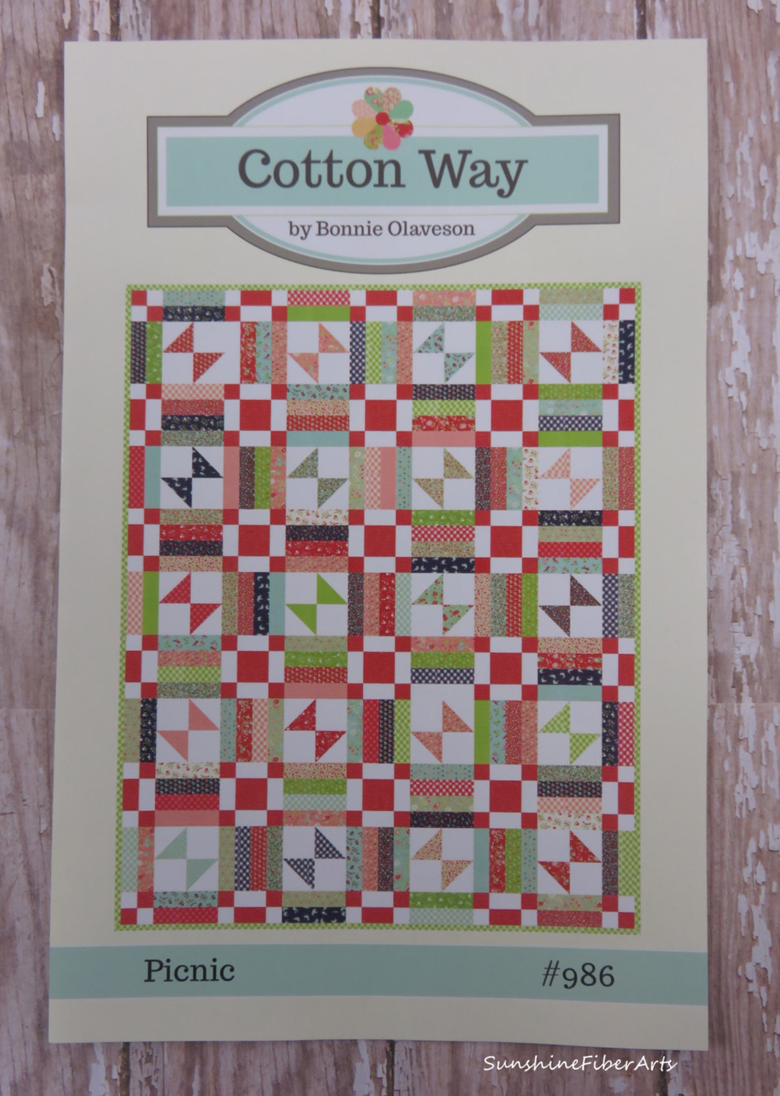 Picnic Quilt Kit Vintage Picnic Moda Bonnie Olaveson Pattern Fabric Etsy