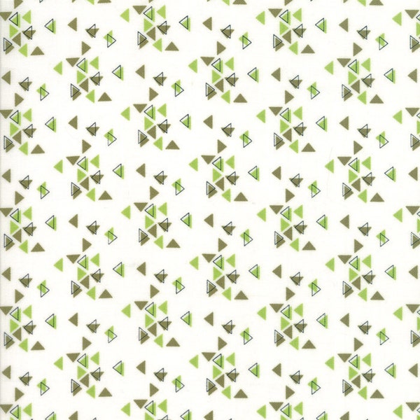 SALE!! 1/2 Yard - Spectrum Ombre - Triangles - Avocado Paper - V and Co - Vanessa Christenson - Moda Fabrics - Fabric Yardage - 10862-22