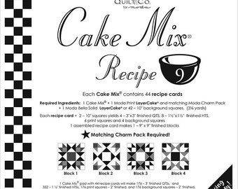 Cake Mix Recipe #9 - Quilt Pattern - Layer Cake Friendly - Miss Rosie's Quilt Company