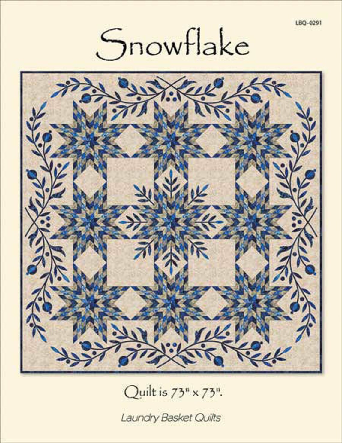 Snowflake Applique Quilt Pattern Edyta Sitar Laundry Etsy