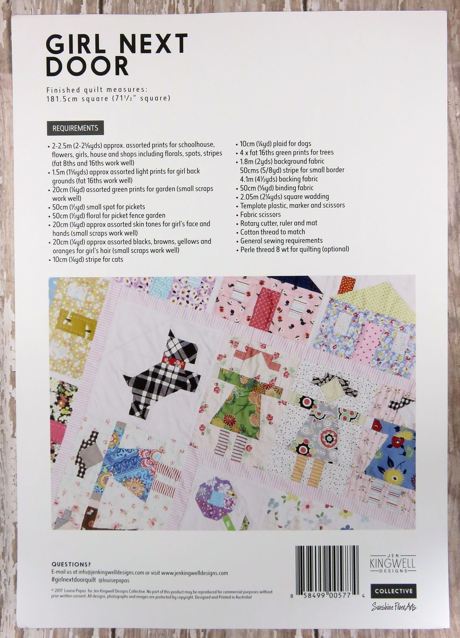 Girl Next Door Quilt Pattern Jen Kingwell Designs Louise Etsy