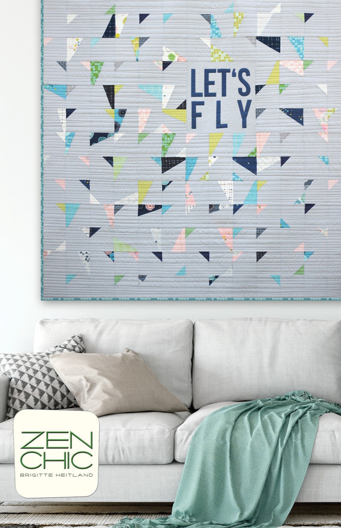 Let's Fly Quilt Pattern Zen Chic Brigitte Heitland Etsy