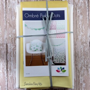 SALE!! Ombre Baby Dots - Honey - Baby Quilt Pillow Banner Pattern Fabric Kit  - Moda - V and Co - Vanessa Christenson 10800 219
