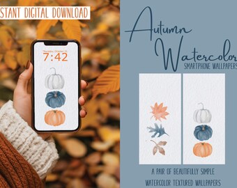 Autumn Watercolor Smartphone Wallpapers