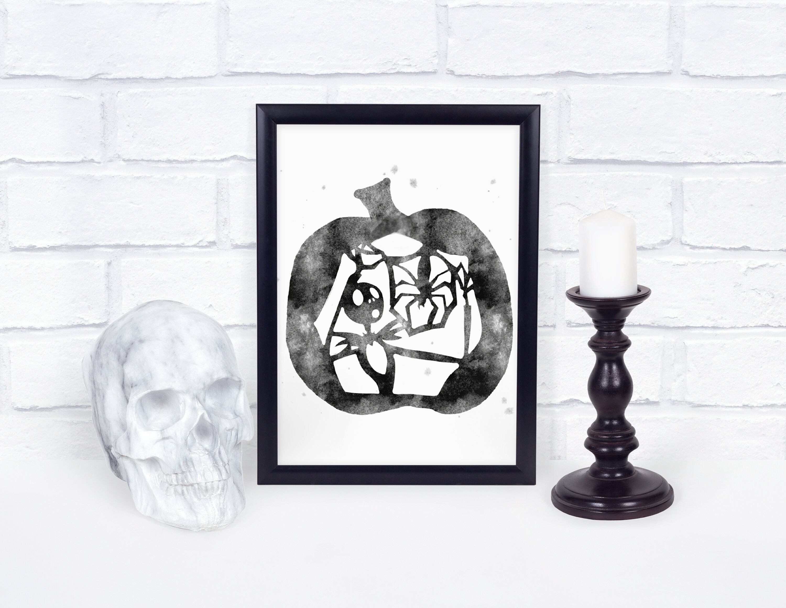 Nightmare Before Christmas Printable Art Pumpkin Art | Etsy