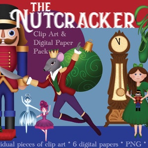 The Nutcracker Ballet - Clip Art & Digital Paper Pack